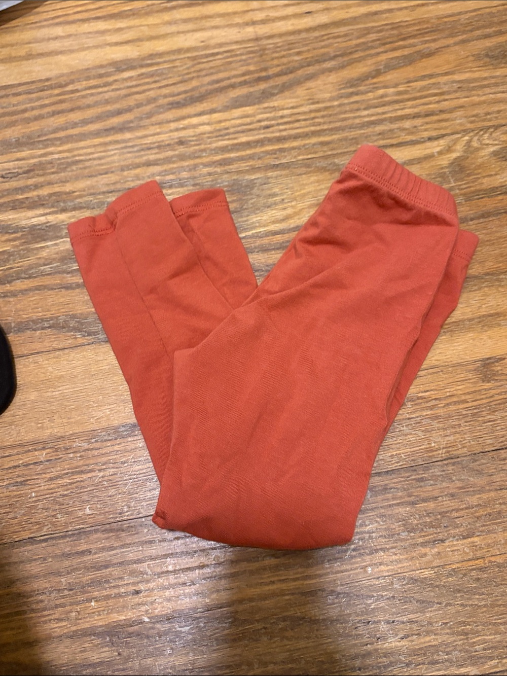 Kids Rust Red Stretch Leggings